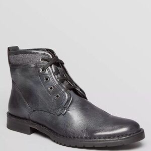 John Varvatos Star USA Leather Men's Driggs Hidden Lace Boots